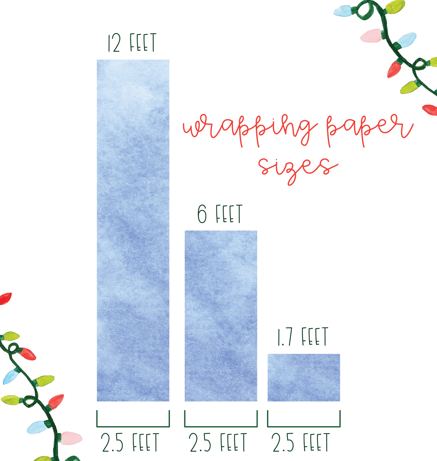 Festive Christmas Brown Doodle Gift Wrap - Red