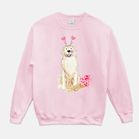Lovey Dovey Light Golden Retriever Sweatshirt