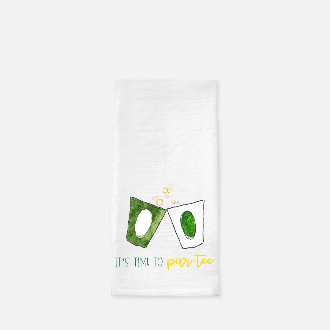 Golf Tournament Par-Tee Cheers Tea Towel