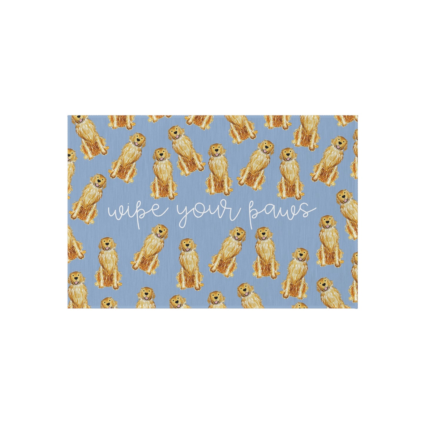 Golden Retriever Welcome Mat
