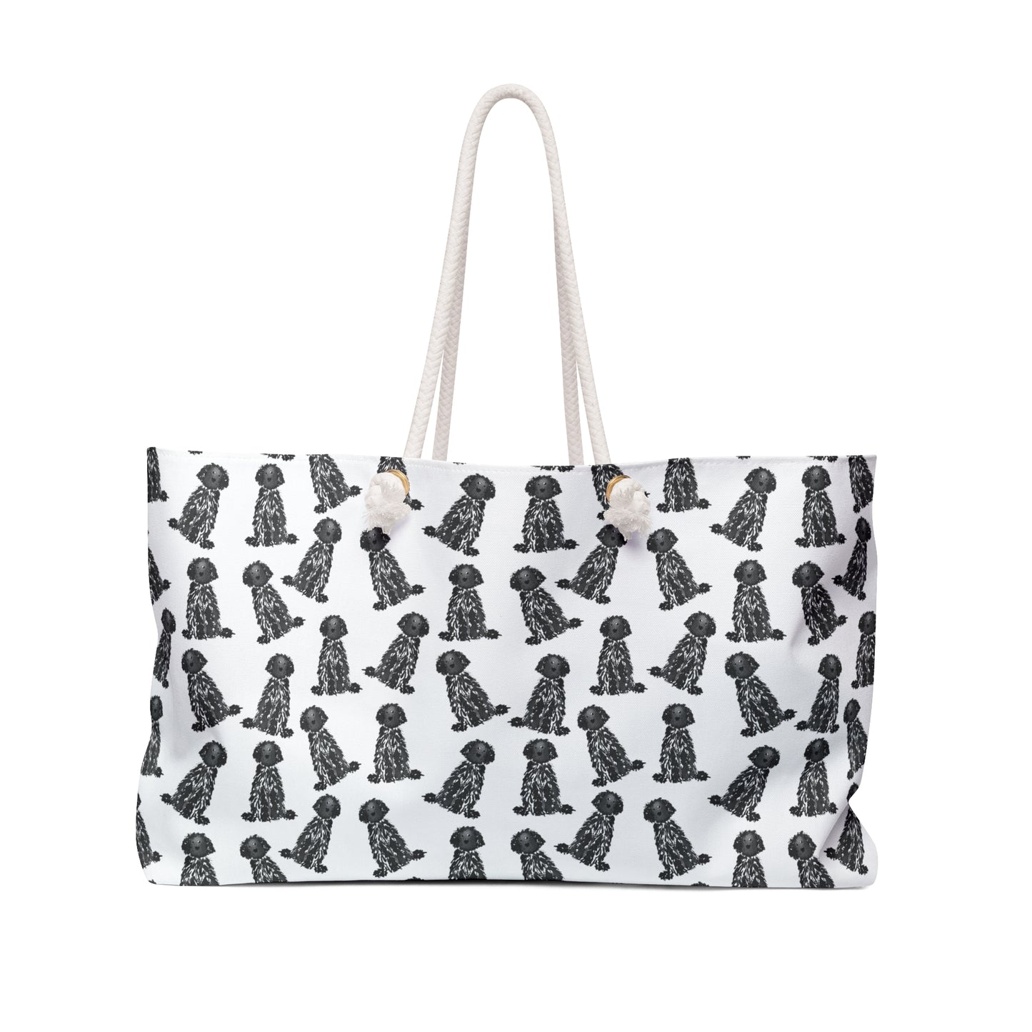 Black Doodle Weekender Bag