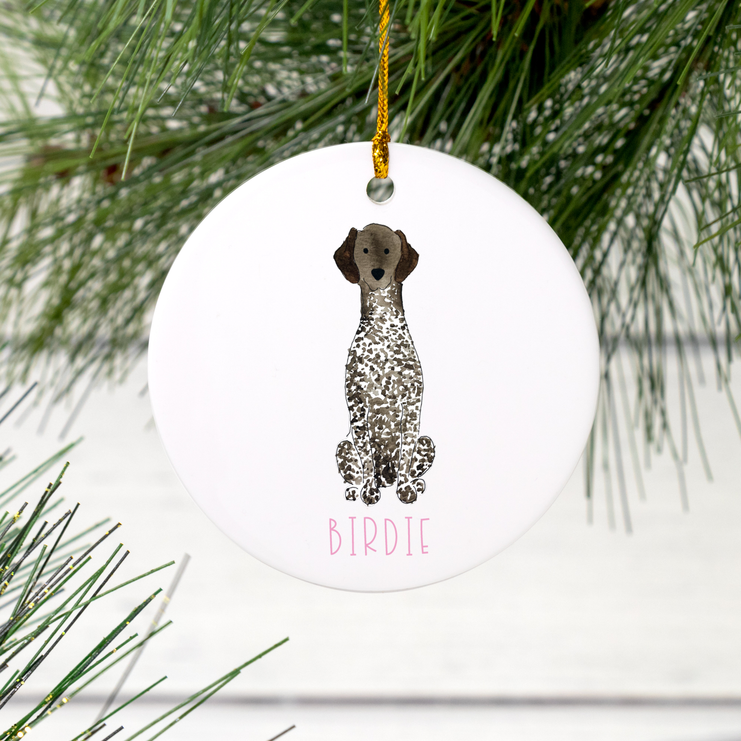 Personalized German Shorthaired Pointer Ornament