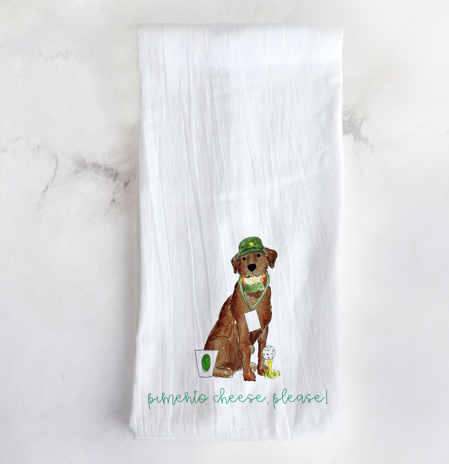 Golf Tournament Patron Lab Tea Towel