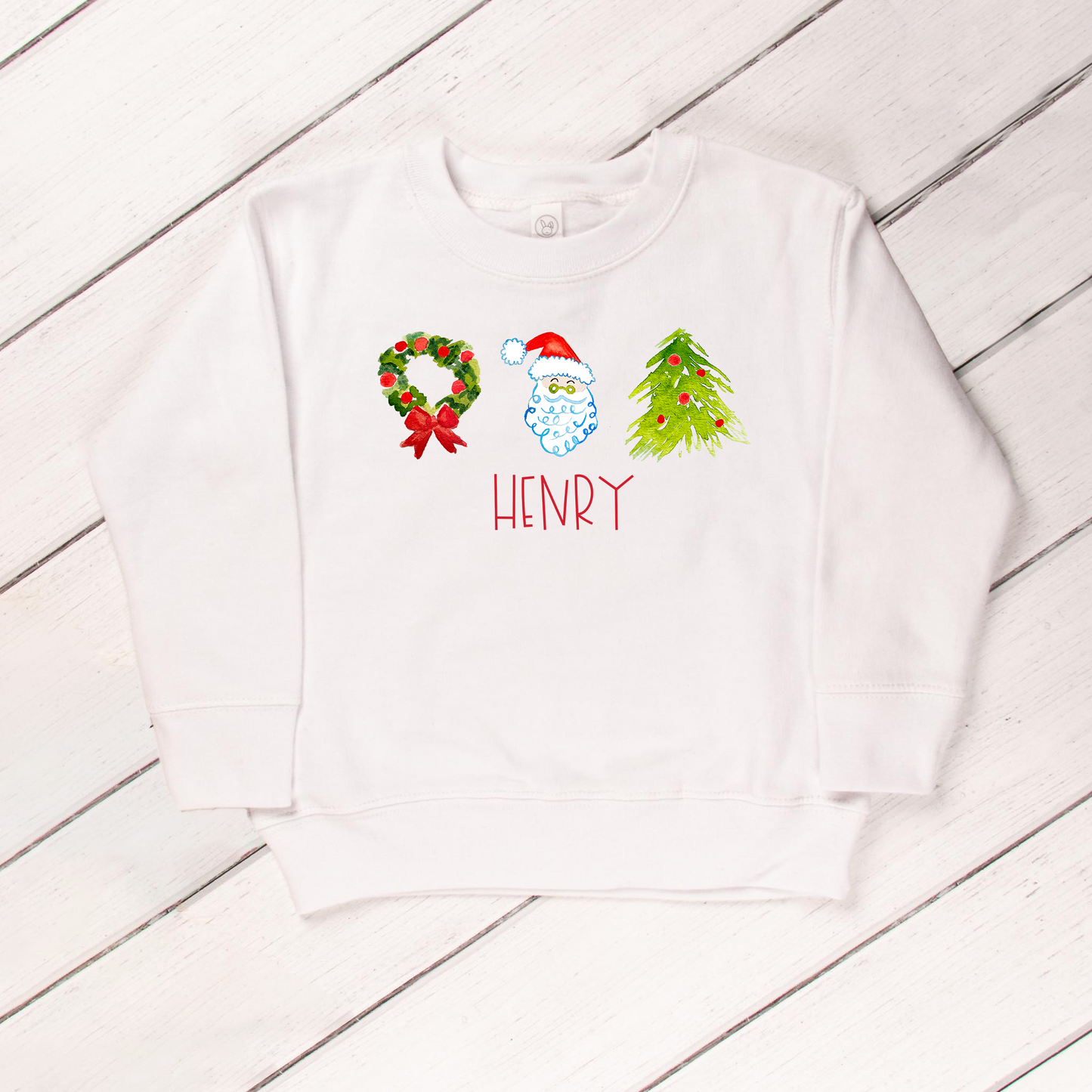 Personalized Christmas Trio Toddler Sweatshirt