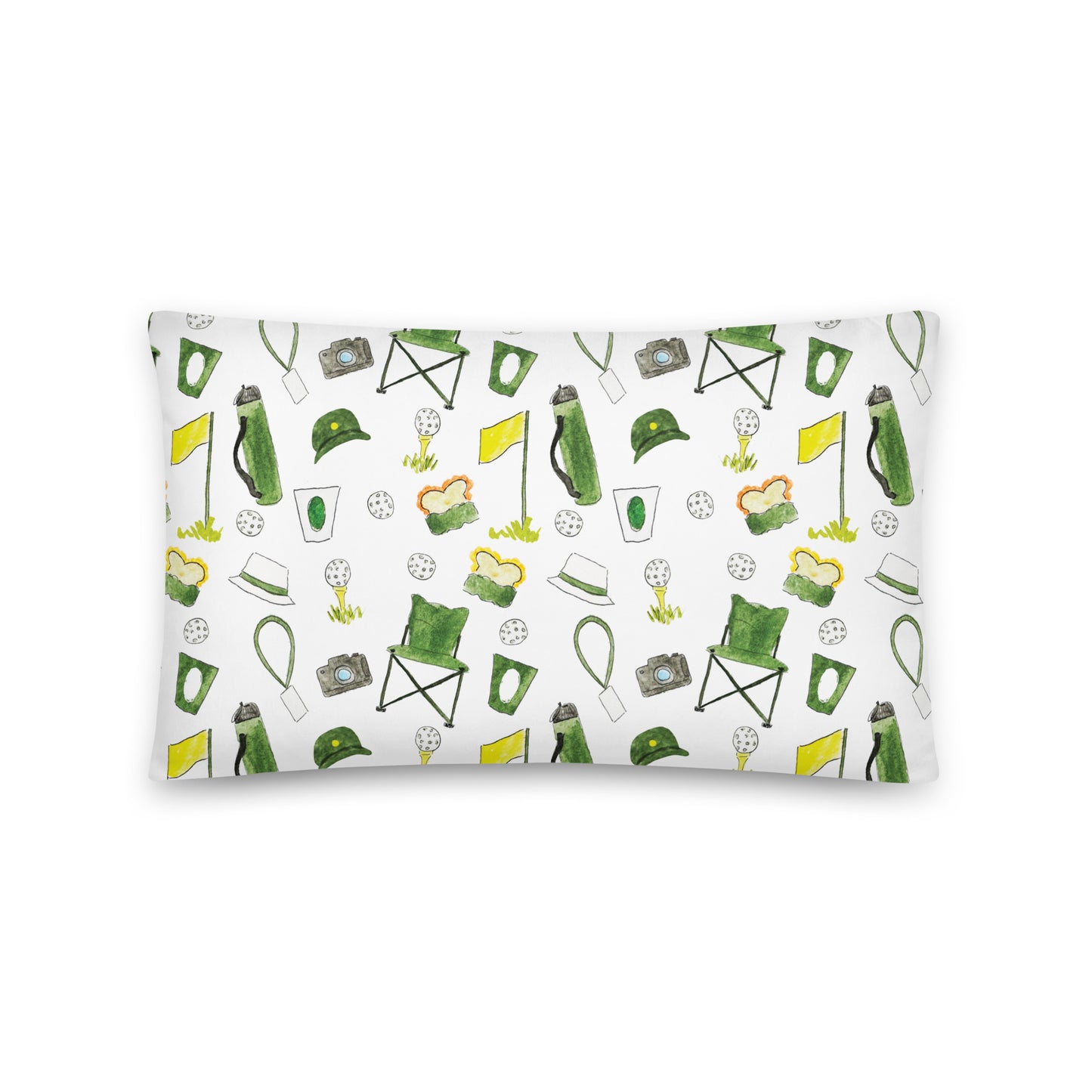 Golf Patron Pattern Throw Pillow