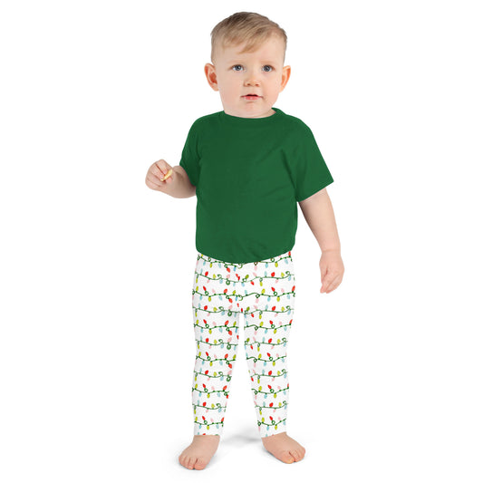 Watercolor Christmas Lights Toddler & Kid's Leggings