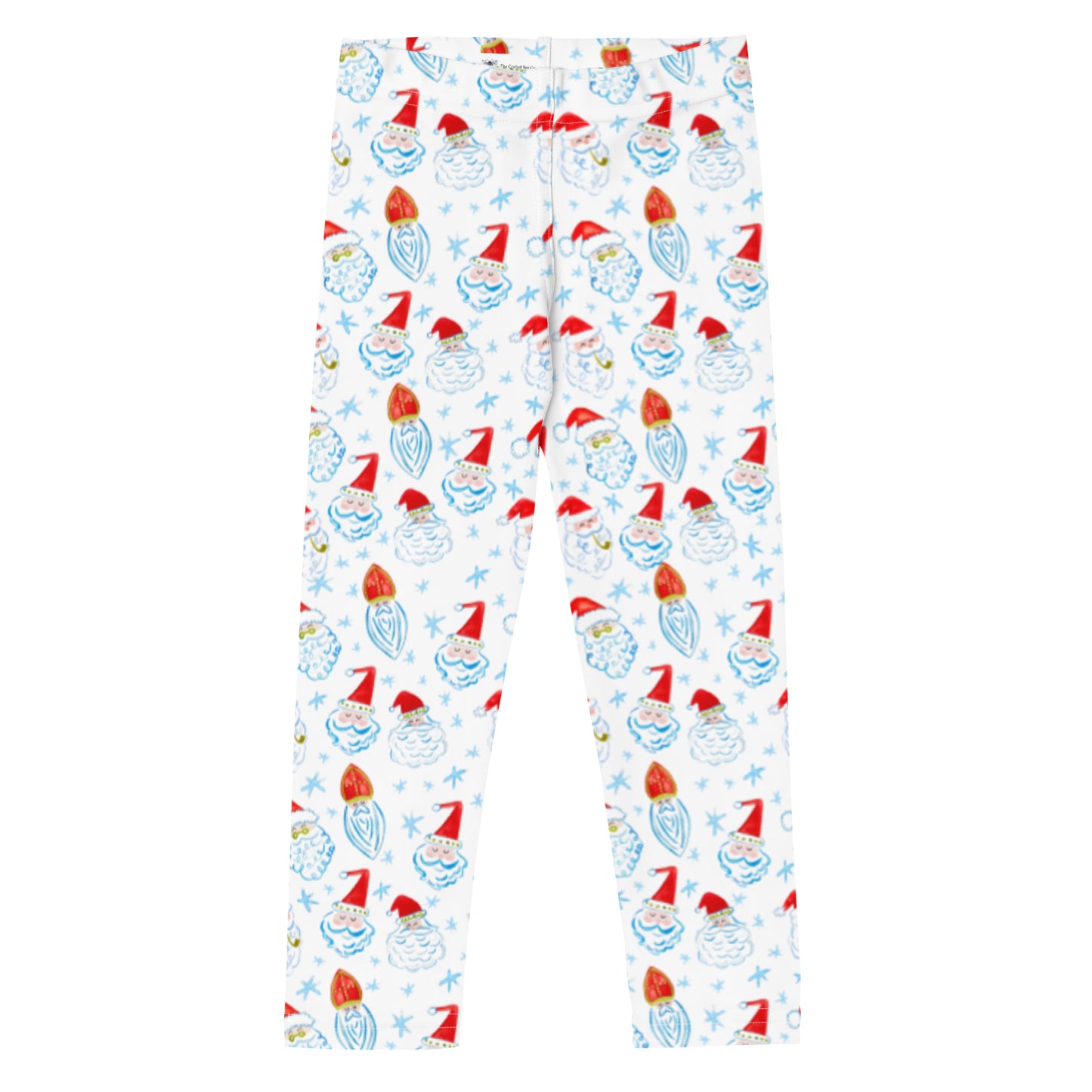 Watercolor Saint Nick Pattern Toddler & Kid's Leggings
