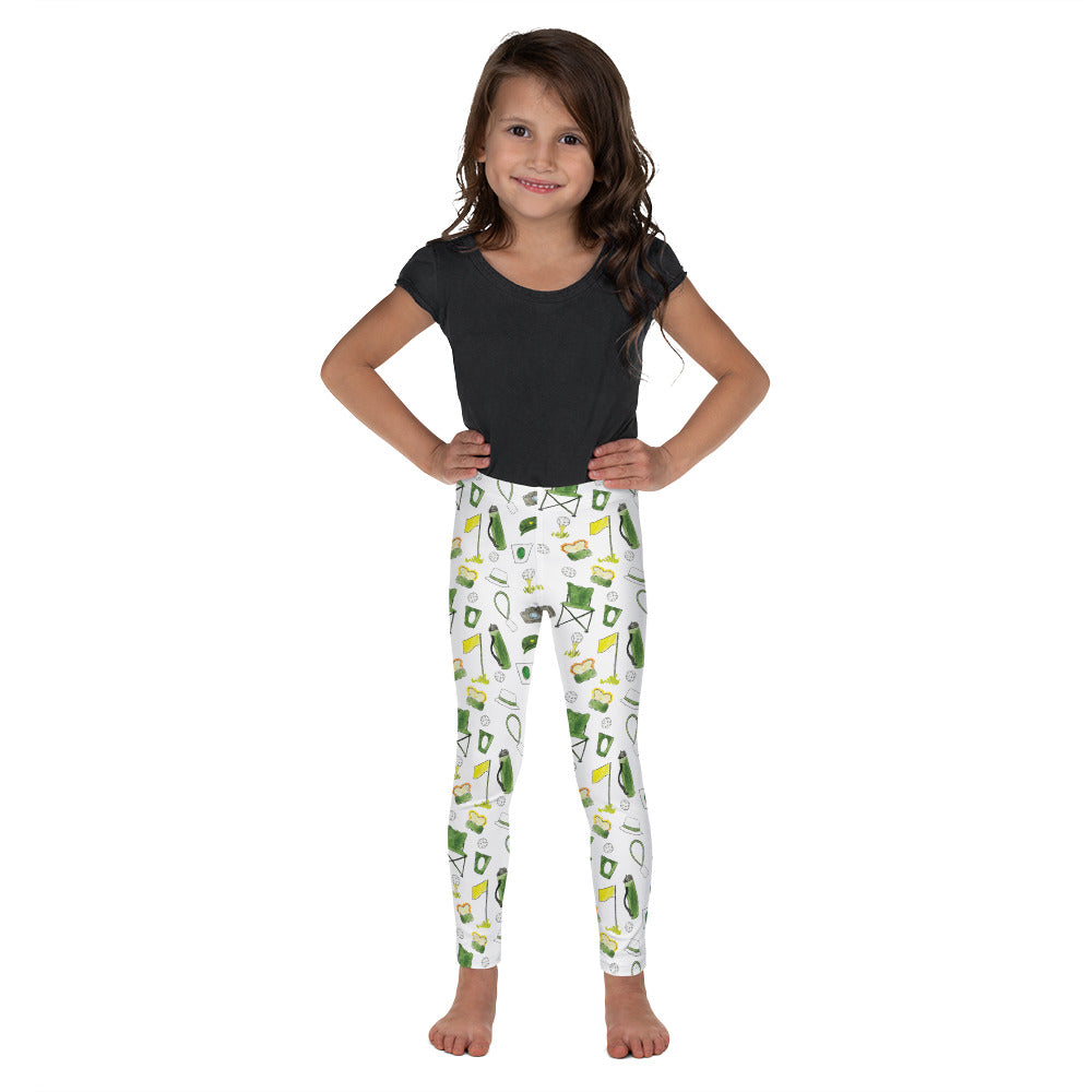 Golf Patron Pattern Kid's Leggings