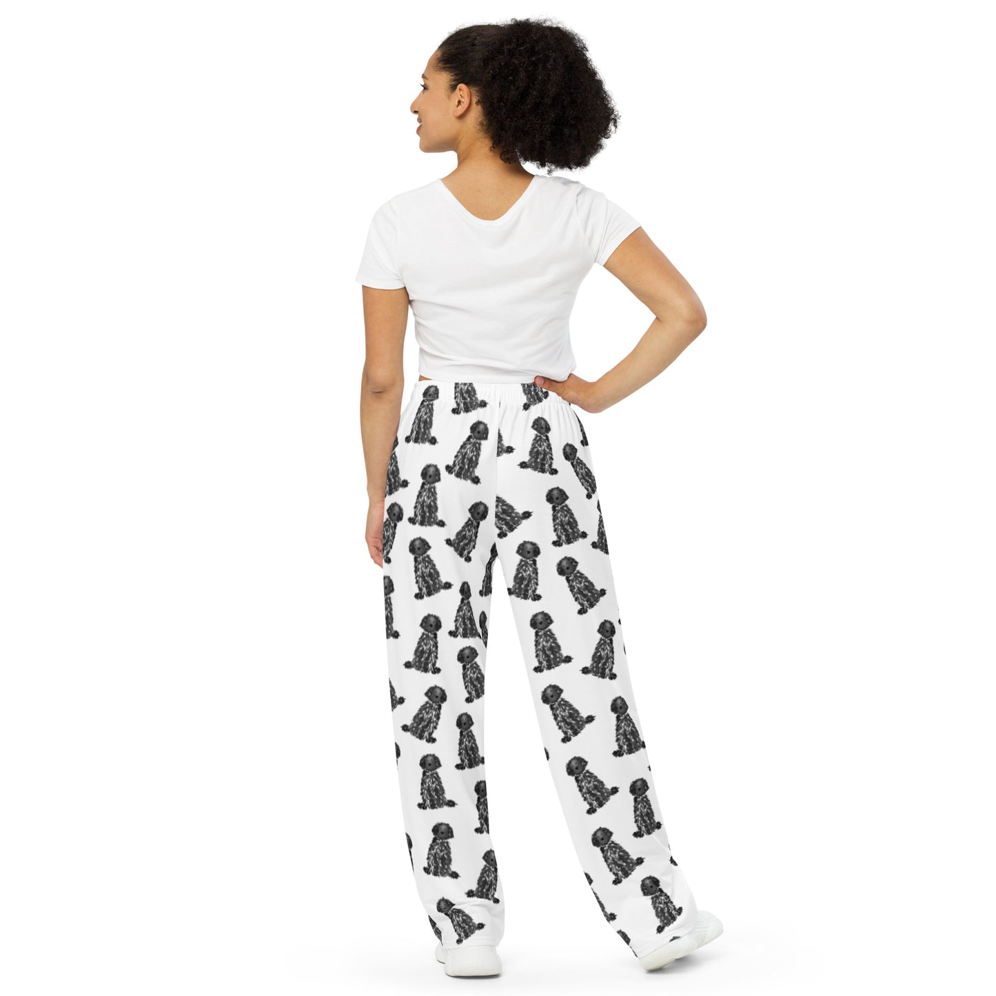 Black Doodle Pajama Pants | Black Goldendoodle Pajamas