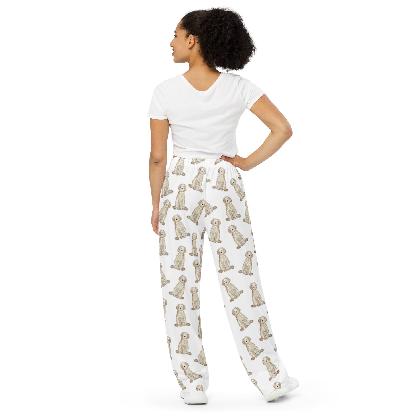 Cream Doodle Pajama Pants | Cream Goldendoodle Pajamas