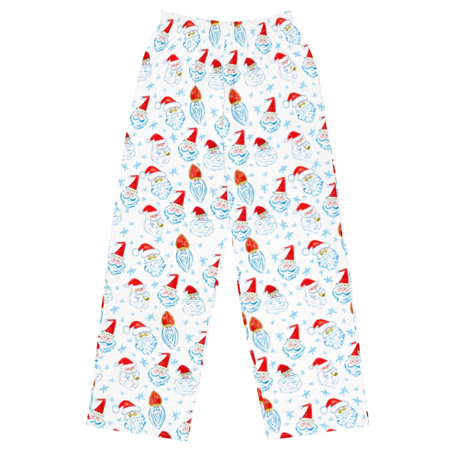 Saint Nick Wide-Leg Pajama Pants