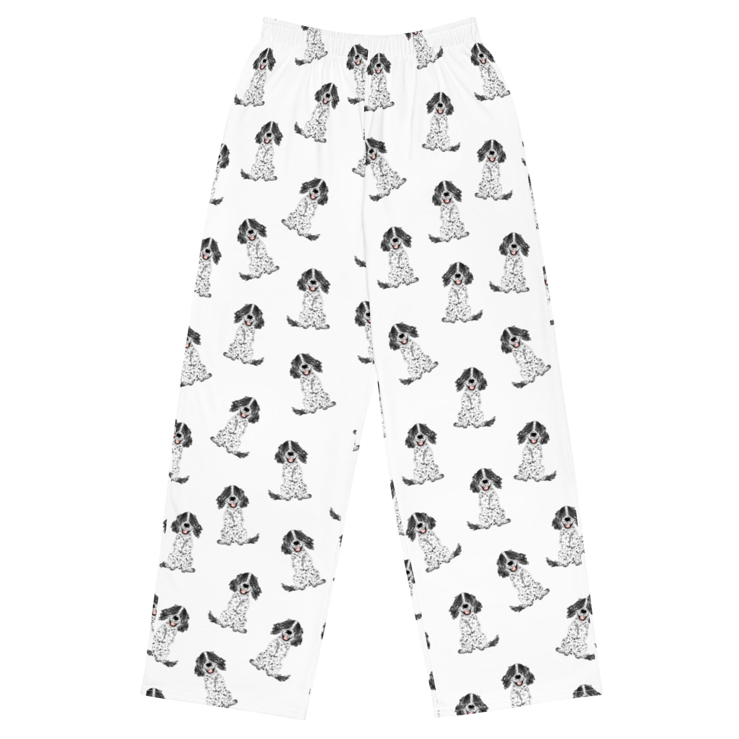 Black Parti Spaniel Pajama Pants
