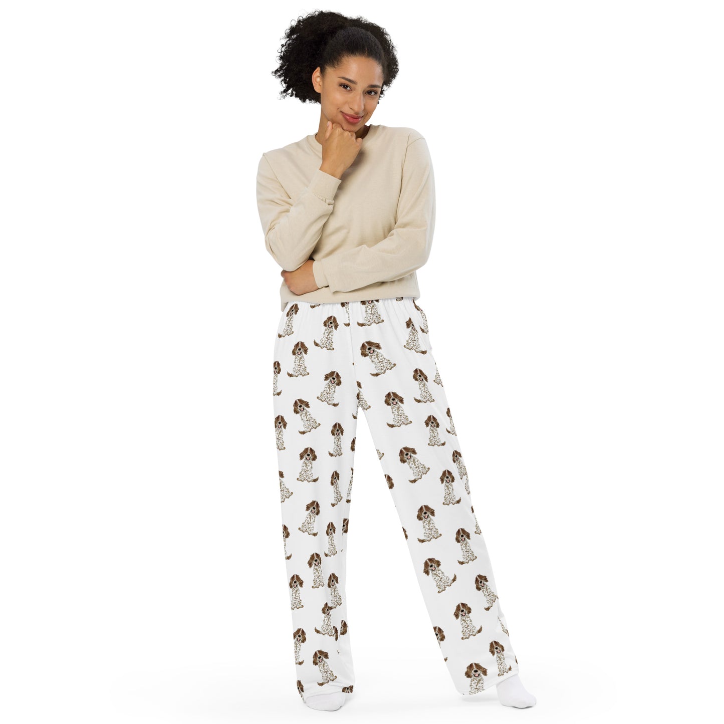 Brown Parti Spaniel Pajama Pants