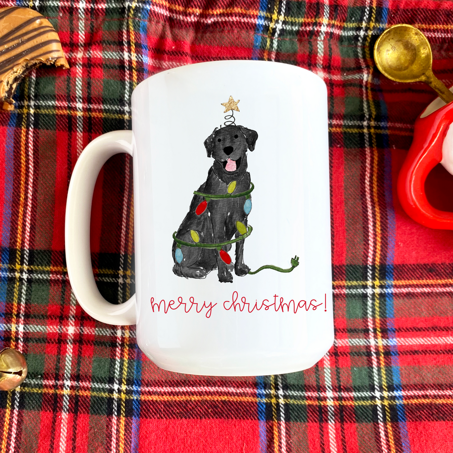Festive Christmas Lab Mug