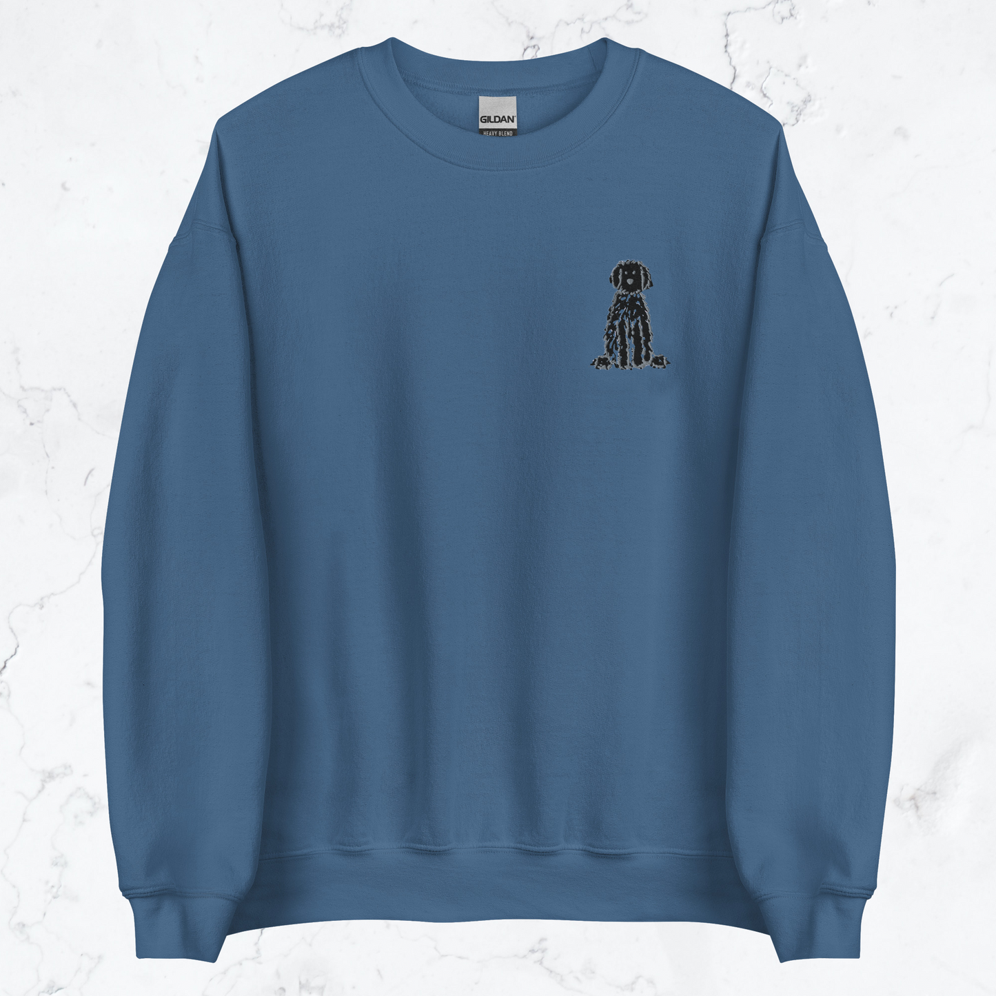 Embroidered Black Doodle Sweatshirt