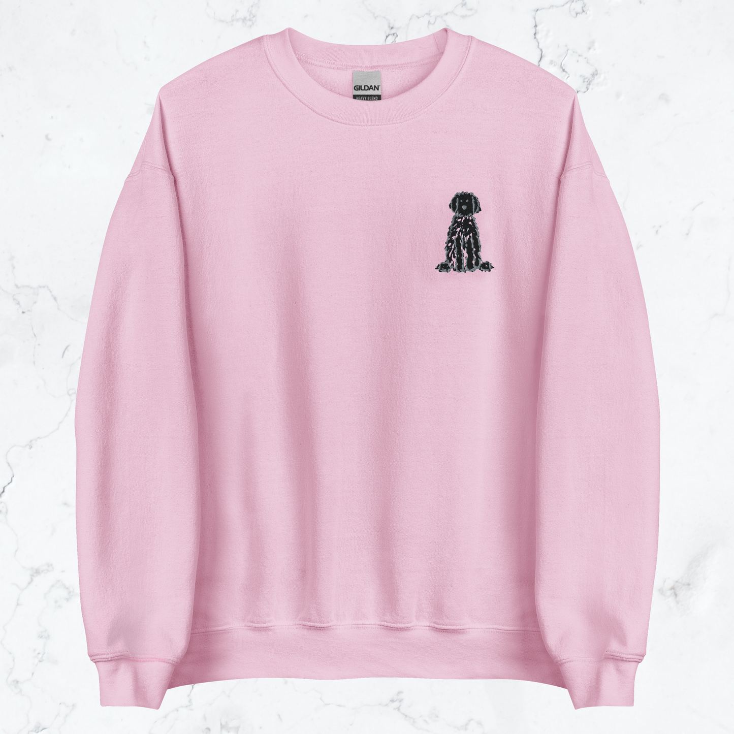 Embroidered Black Doodle Sweatshirt