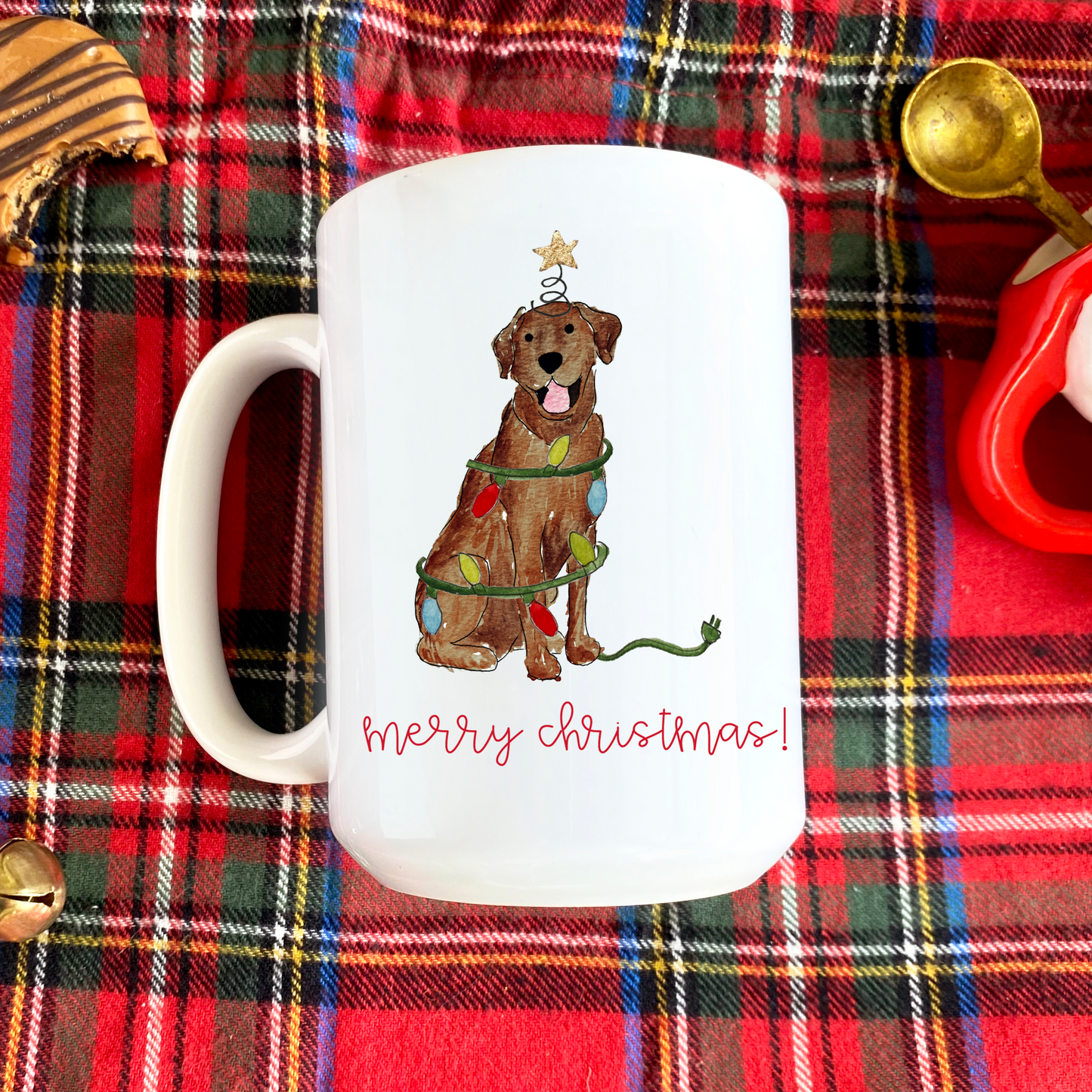 Festive Christmas Lab Mug