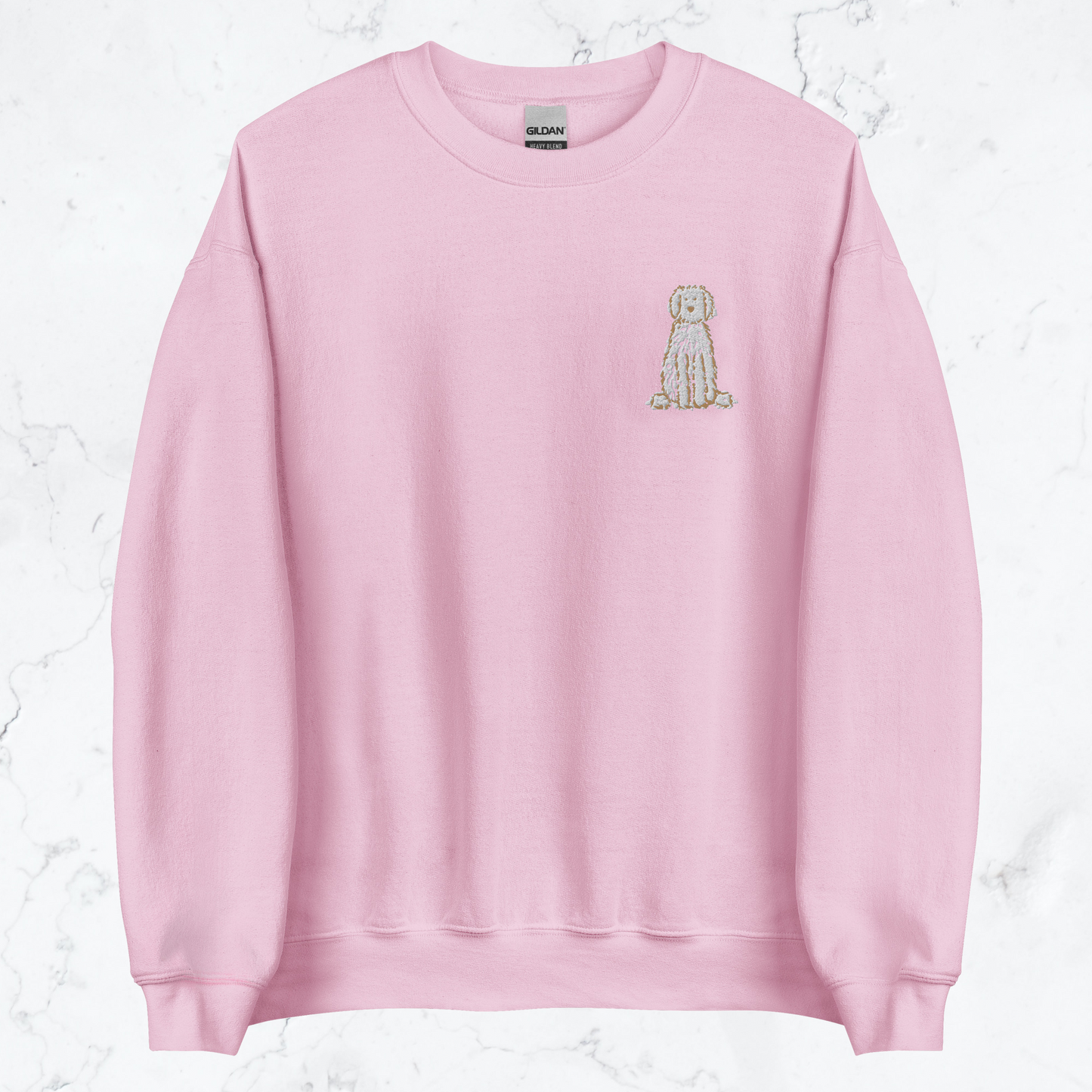Embroidered Cream Doodle Sweatshirt