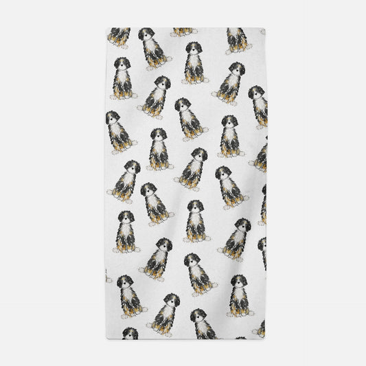 Bernadoodle Beach Towel