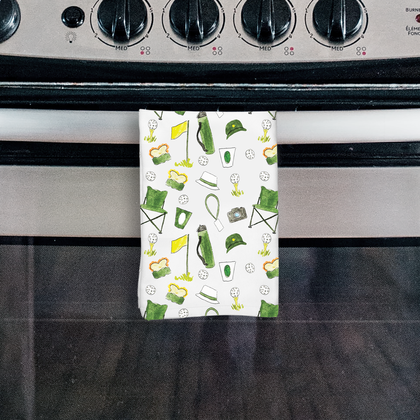 Golf Patron Pattern Hostess Towel