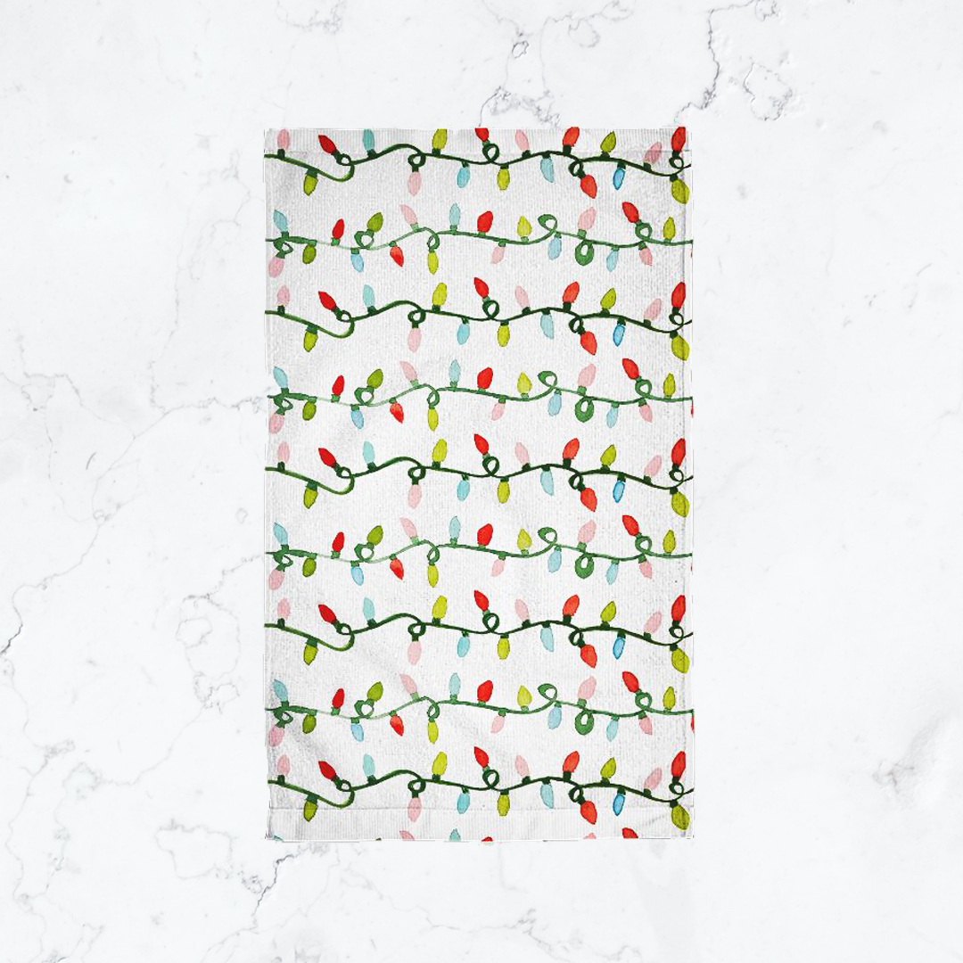 Christmas Lights Kitchen Towel