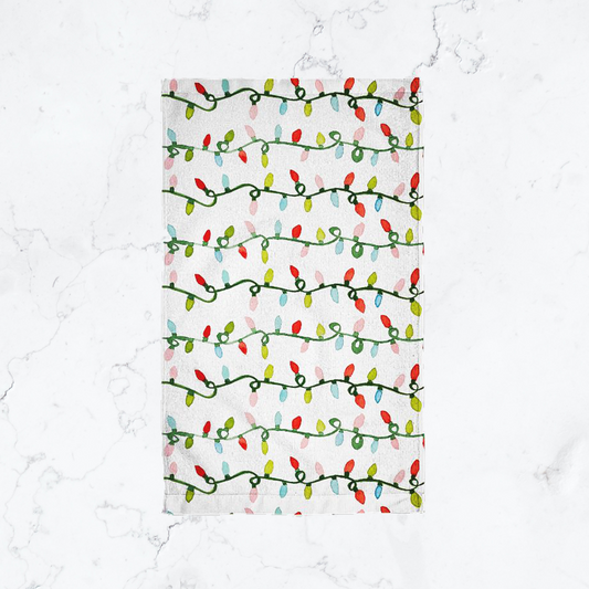 Christmas Lights Kitchen Towel