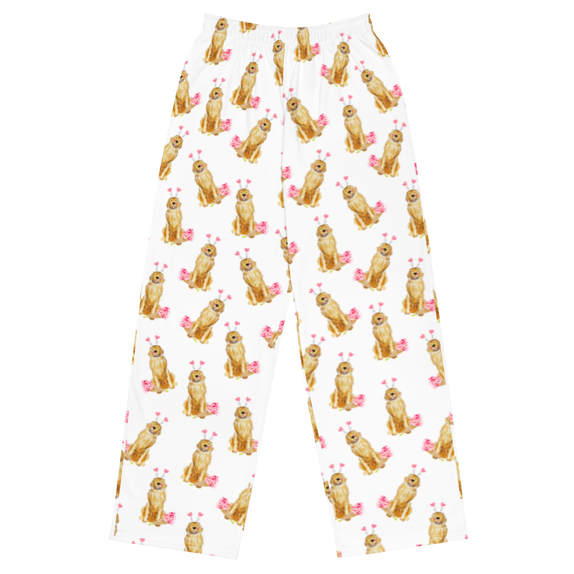 golden retriever pjs for valentines day