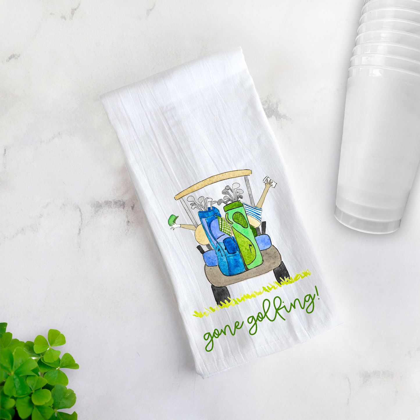 Golf Cart Tea Towel