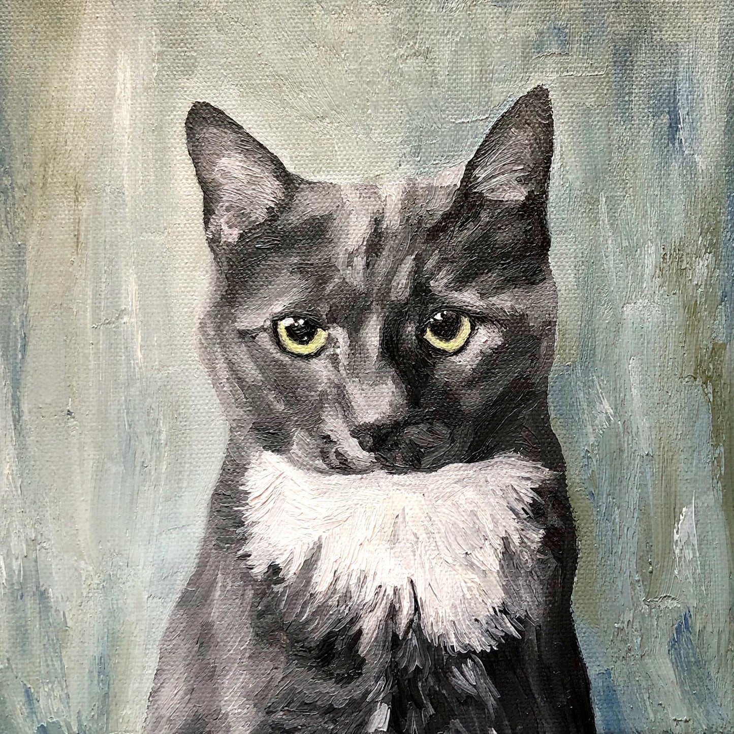 8 x 8 Custom Oil Painted Pet Portrait