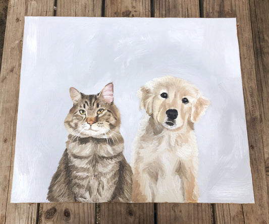 20 x 24 Custom Oil Painted Pet Portrait