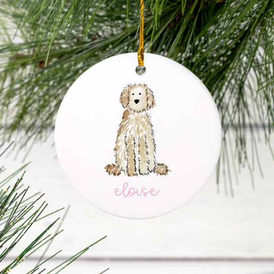 Personalized Doodle Ceramic Ornament