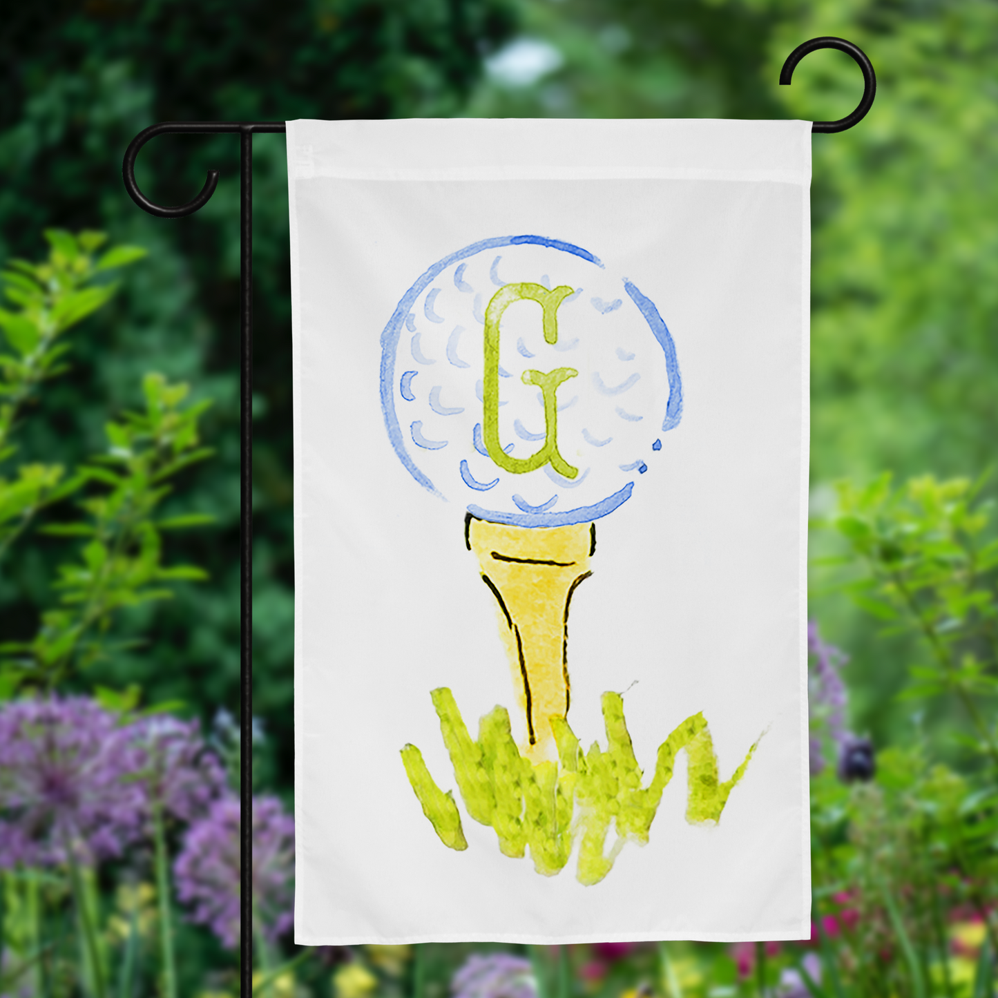 Personalized Golf Ball Garden Flag