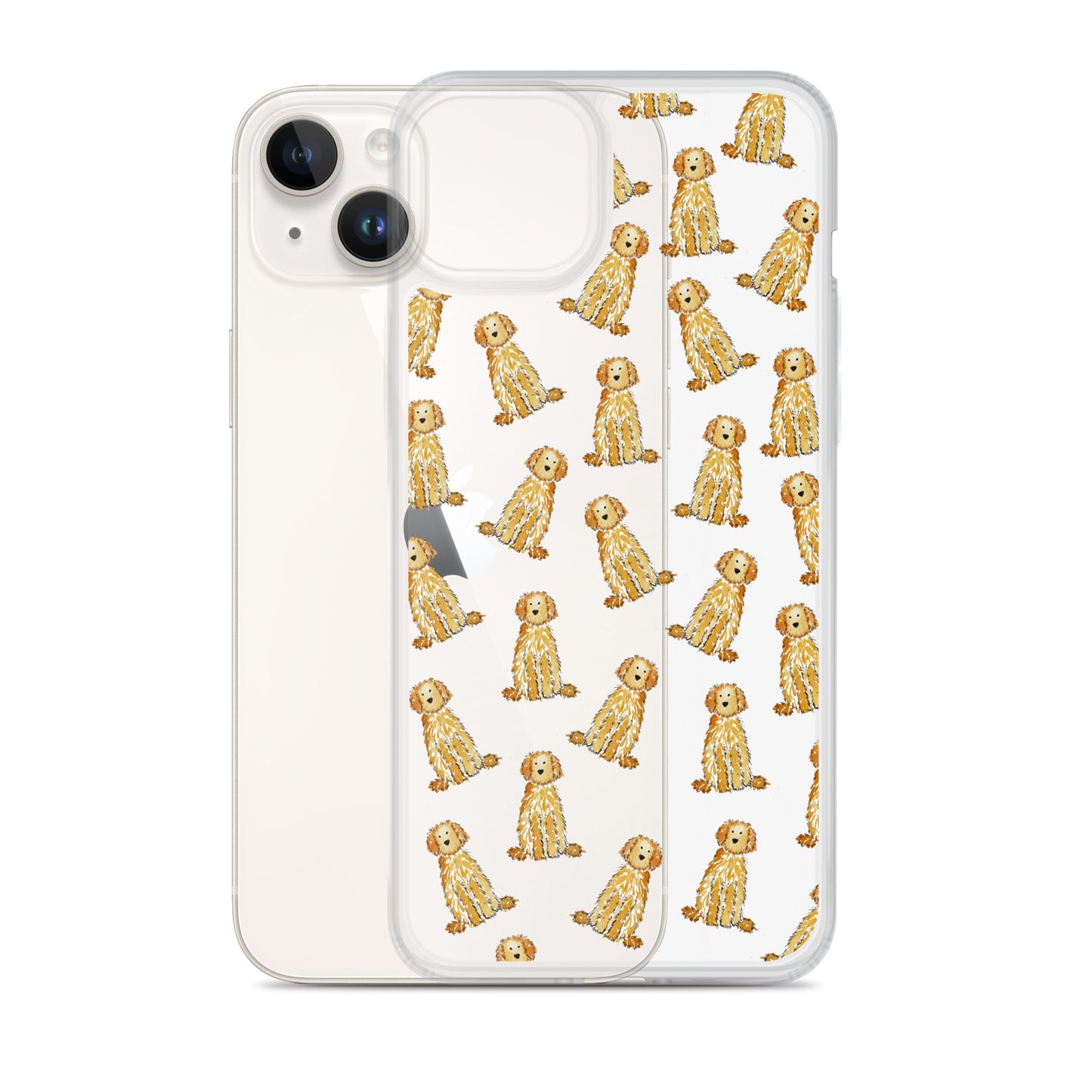 Apricot Doodle iPhone Case