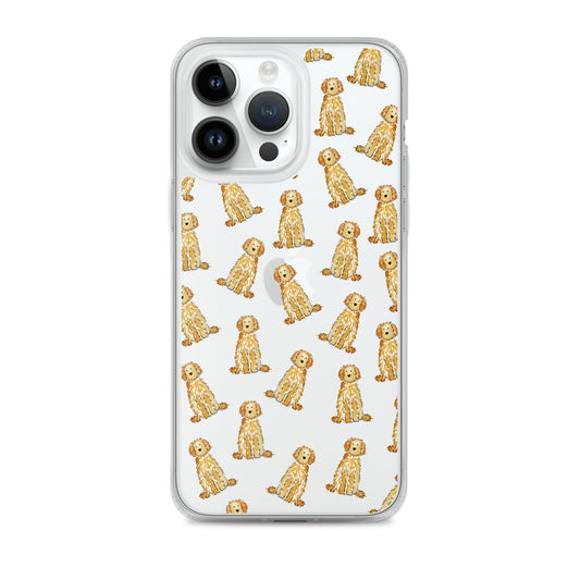 Apricot Doodle iPhone Case