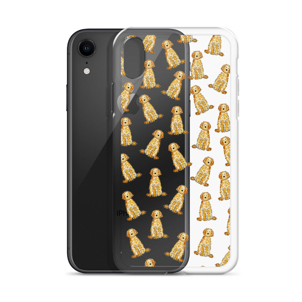 Apricot Doodle iPhone Case