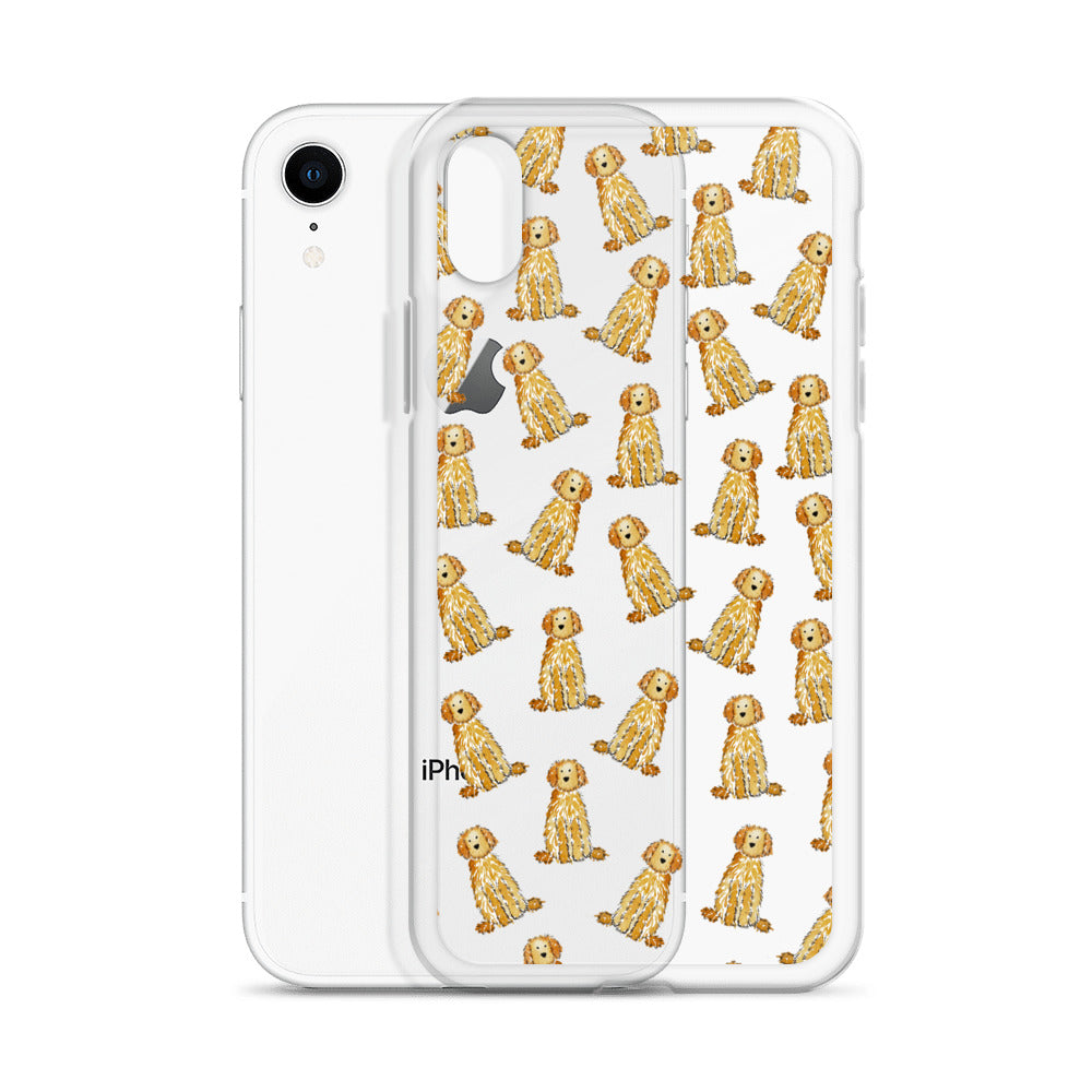Apricot Doodle iPhone Case