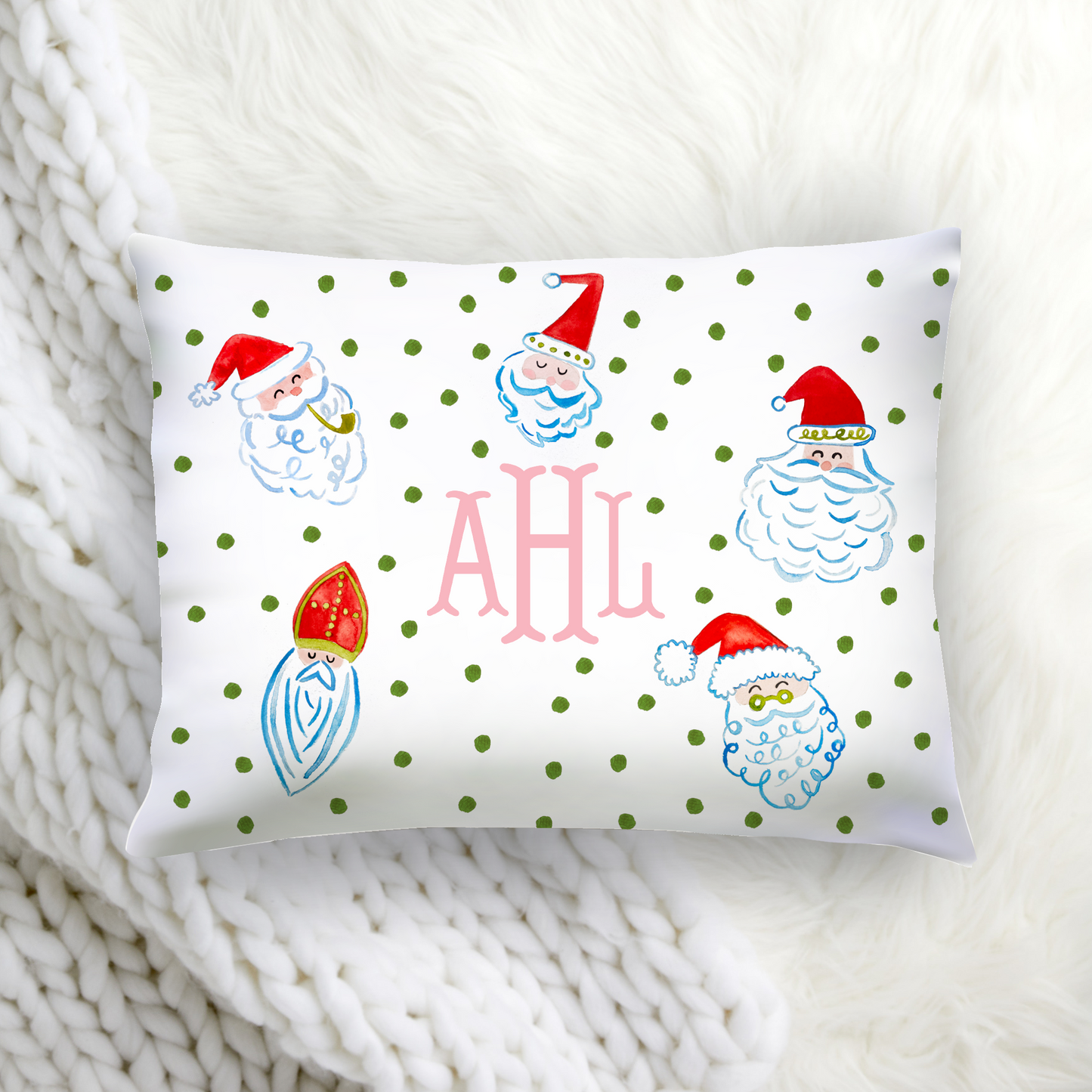 Personalized Santa Claus Pillowcase