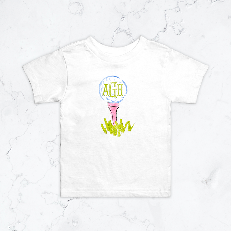 Personalized Golf Ball Toddler Tee
