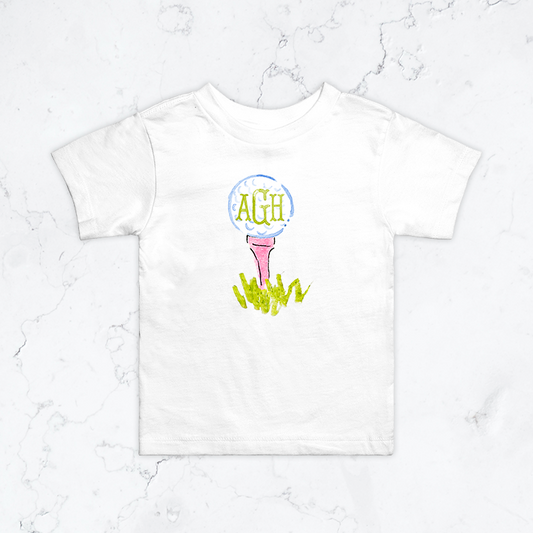 Personalized Golf Ball Toddler Tee