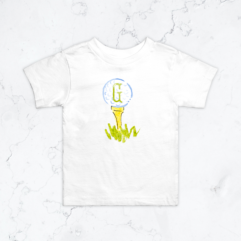 Personalized Golf Ball Toddler Tee