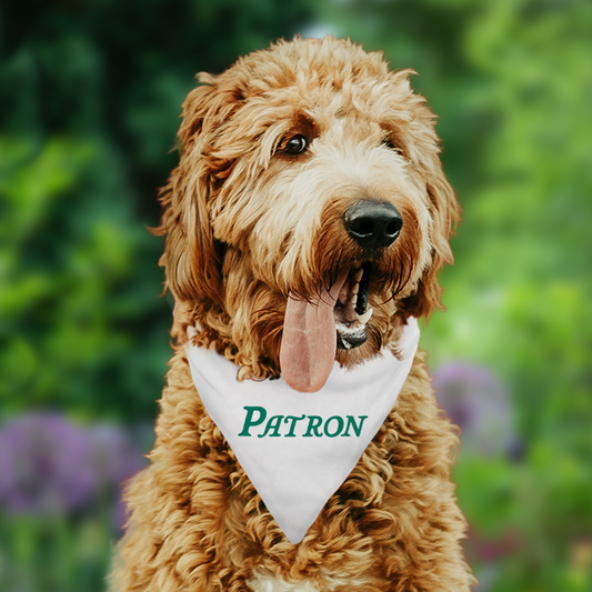 Golf Patron Tie On Dog Bandana