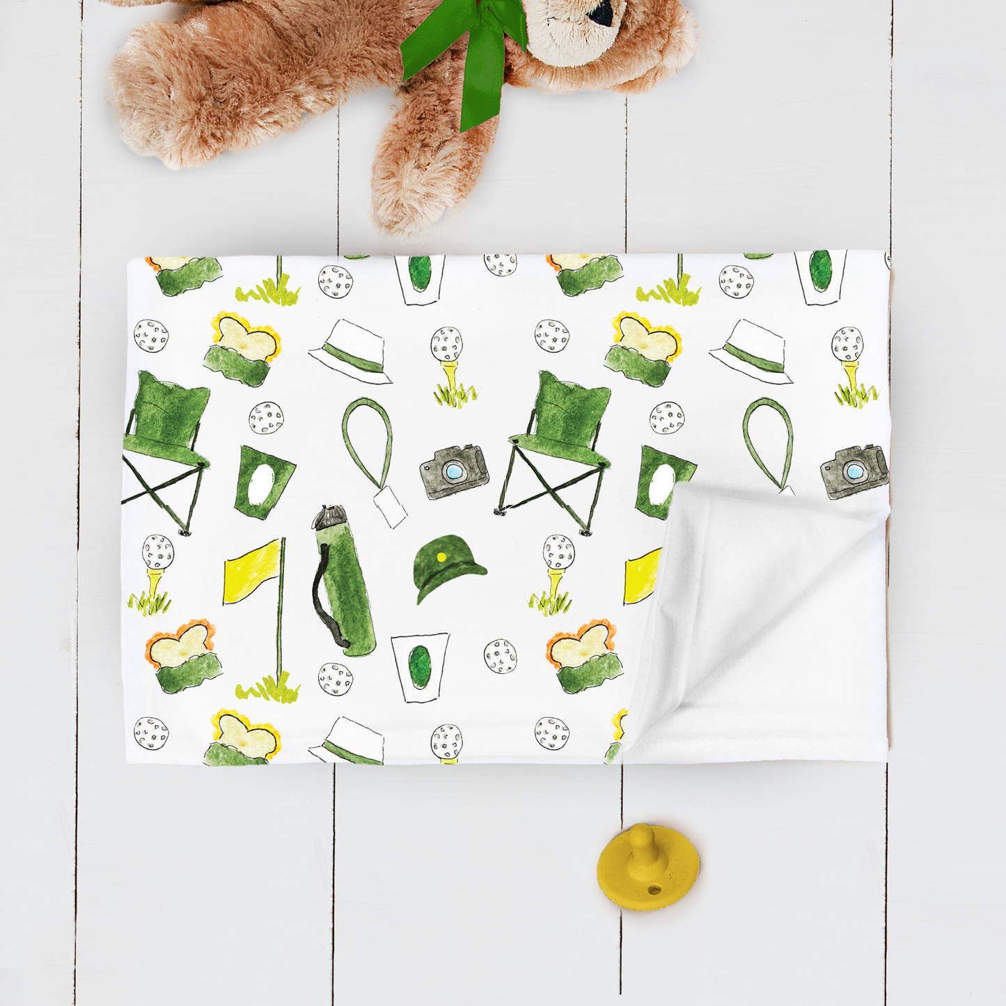 Golf Patron Pattern Baby Swaddle Blanket
