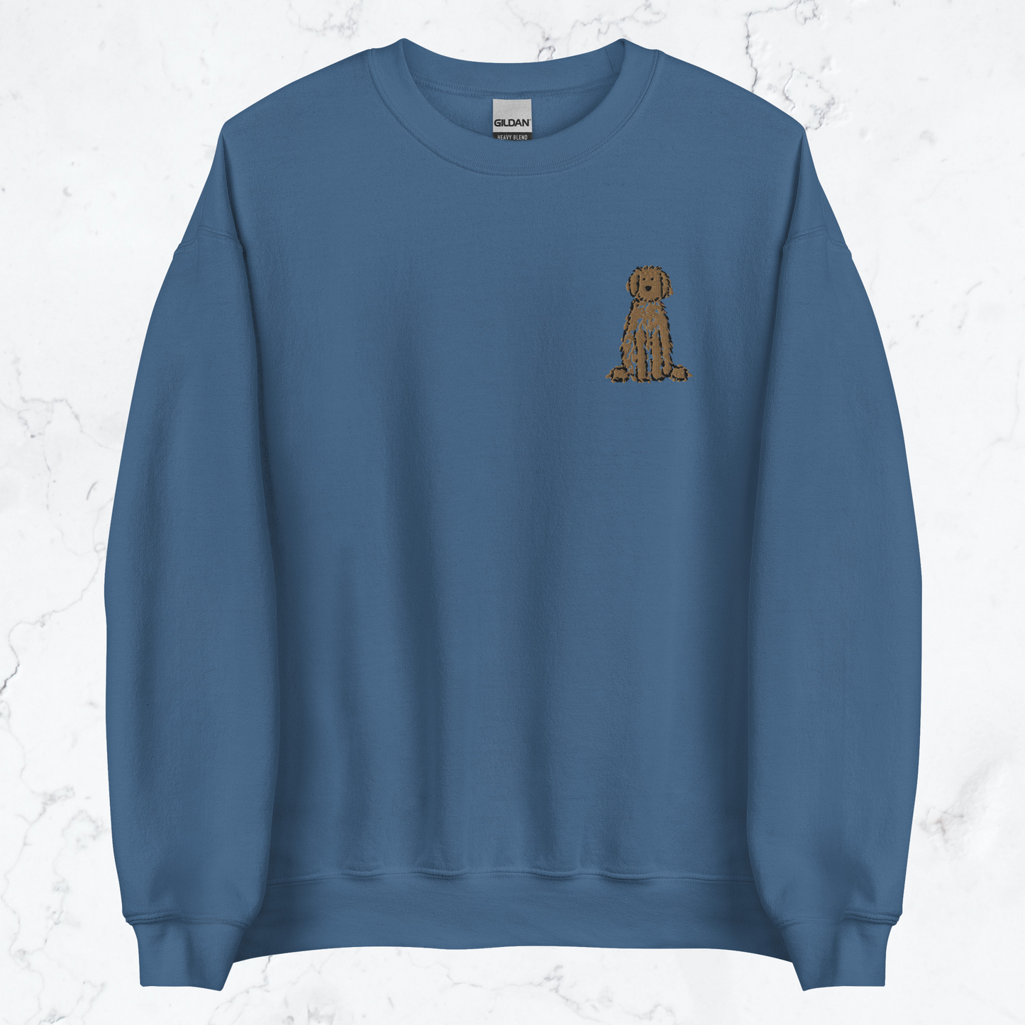 Embroidered Apricot Doodle Sweatshirt