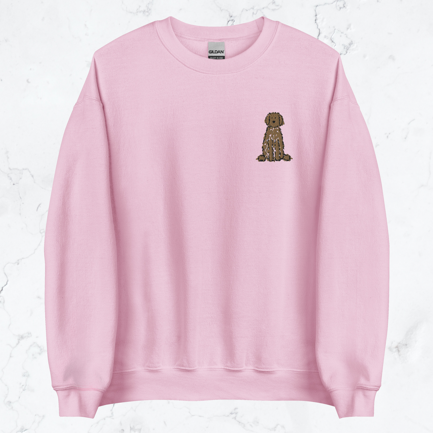 Embroidered Apricot Doodle Sweatshirt