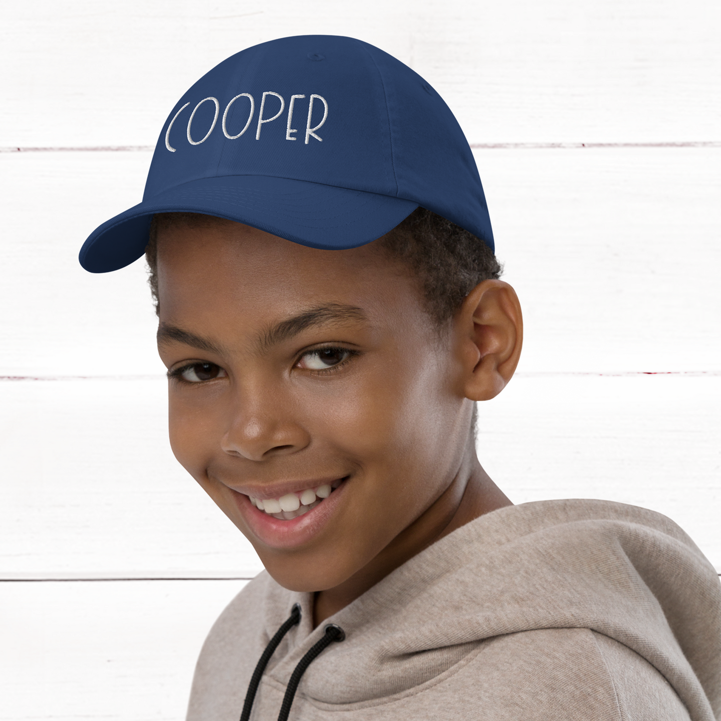 Monogrammed Youth Cap