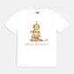 Festive Christmas Apricot and Cream Doodle Comfort Colors Tee