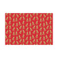 Festive Christmas Red Golden Retriever Gift Wrap - Red