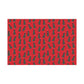 Festive Christmas Black Lab Gift Wrap - Red