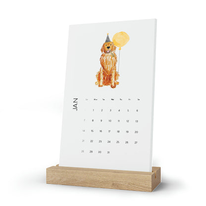 Red Golden Retriever 2024 Calendar