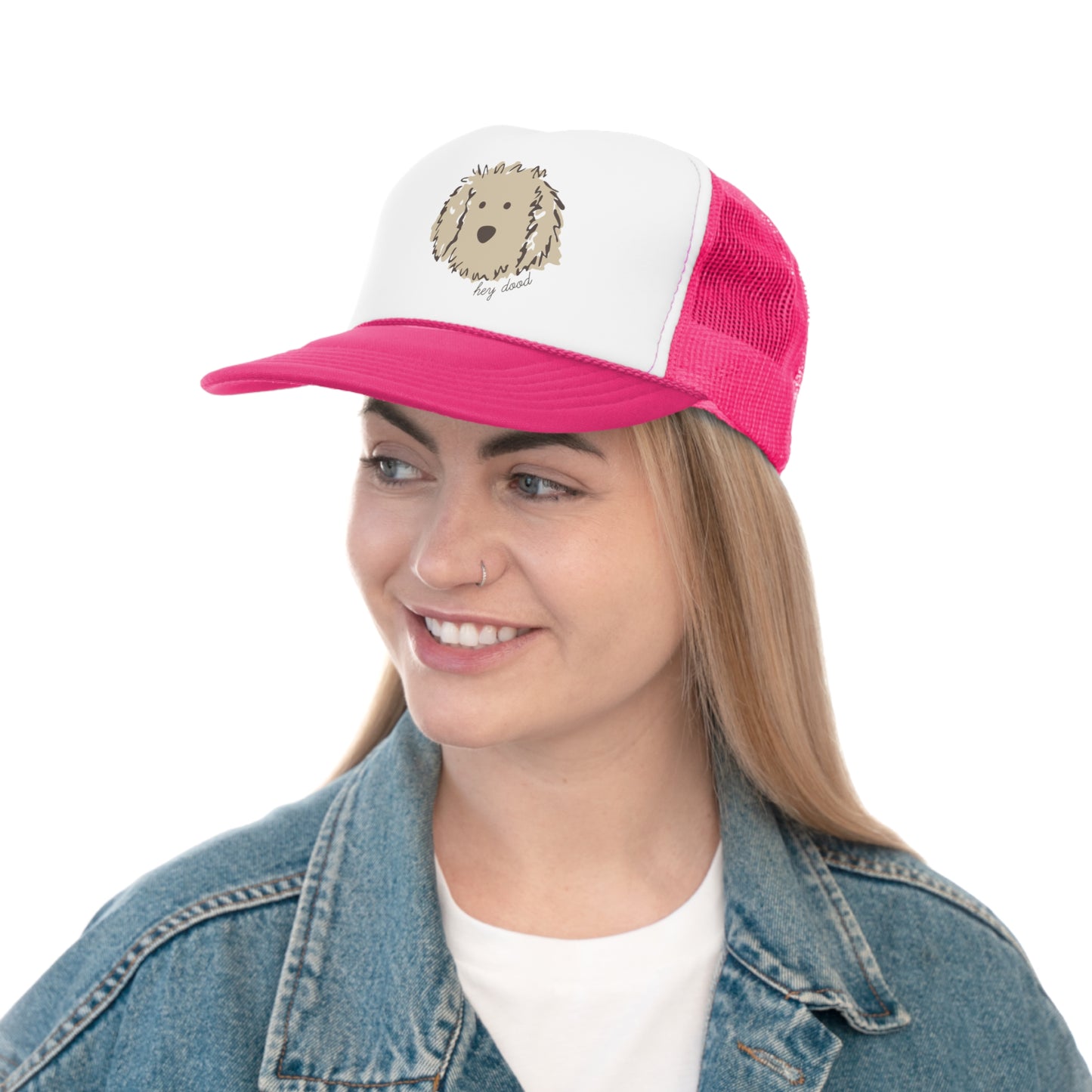 Hey Dood Cream Doodle Trucker Cap